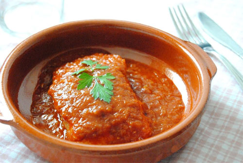 Bacalao a la vizcaína