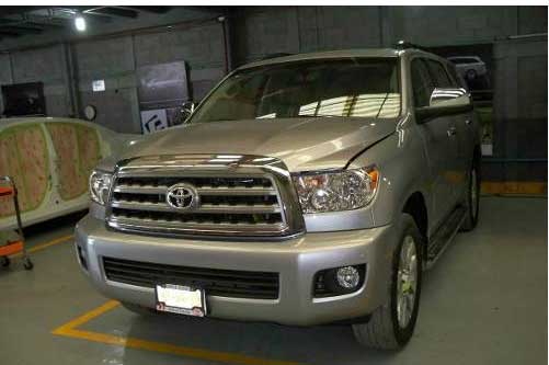 Toyota Sequoia Limited 2014 5pCon Blindaje Nivel V. toyota blindada, camioneta blinada, blindaje de camionetas, blindajes, vehiculos blindados, blindajes de mexico, blindaje centigon tps blindados, uber, global armor, blindajes alemanes, total shield, ferbel blindaje