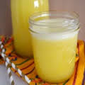 agua piña recetaran, agua piña beberan, agua piña preparando