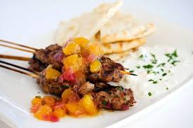 Brochetas Pollo recetaremos,Brochetas Pollo mango,Brochetas Pollo Chutney