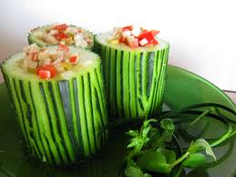 Pepinos rellenos, Pepino relleno rico, Pepino relleno salado