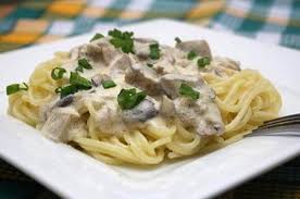 Fettuccine Hongos preparar,Fettuccine Hongos receta,Fettuccine Salsa Hongos
