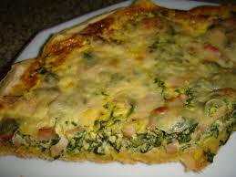 Quiché espinacas elaborar,Quiché espinacas cocinar,Quiché espinacas bacalao