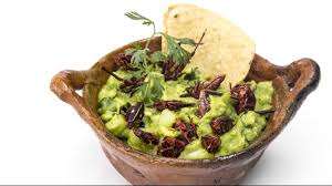 guacamole con chapulines, guacamole chapulines receta, guacamole chapulines preparar