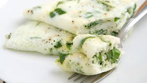 Omelette Claras Espinacas,recetario Claras Espinacas,guizar Claras Espinacas