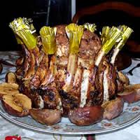 Corona Cerdo Relleno,Corona Cerdo recetar,Corona Cerdo preparar