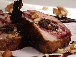 Lomo Cerdo Relleno,Lomo Relleno Arándanos,lomo Cerdo Arándanos