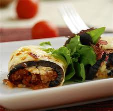 Rollos Berenjena receta,Rollos Berenjena molida,Rollos Berenjena Carne