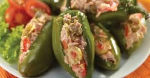 Chiles Rellenos elaborar,Chiles Rellenos preparar,Chiles Rellenos Atún