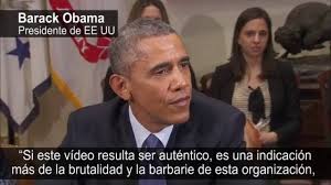 obama y piloto jordano, obama declara barbarie ISIS, ISIS mato piloto jordano