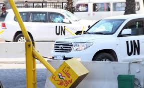 atacan vehiculo ONU, es atacado vehiculo ONU, atacaron vehiculo de ONU