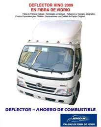 deflector hino 716, deflector hino 816, deflector hino fibra de vidrio